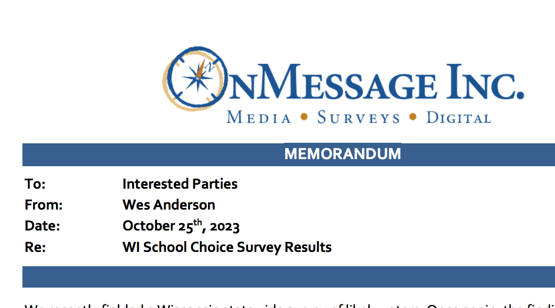 WMC: Voters less likely to support supreme court justices that strike down school choice