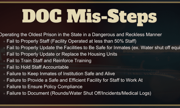 Investigating Sheriff blasts Governor Evers’ Department of Corrections for unsafe conditions and actions at Waupun