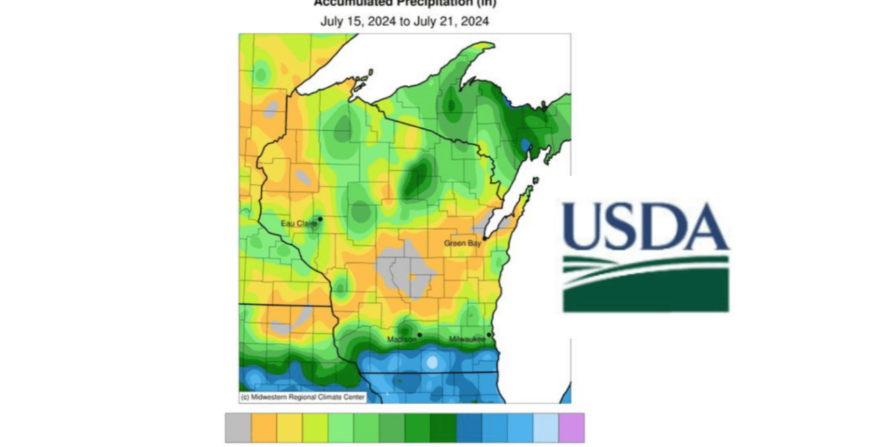 USDA July 22, 2024 Crop Report: Drier week increases productivity for Wisconsin Farmers