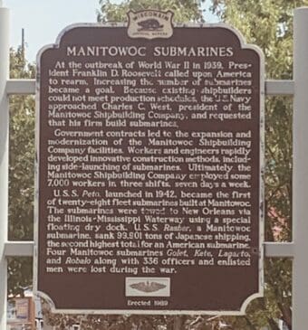 Manitowoc Historical Marker