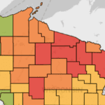 Many Northern Wisconsin Trees at Peak Color