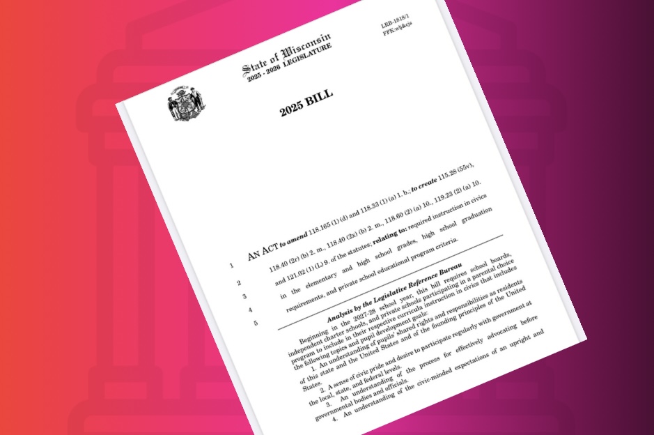 Nedweski/Wanggaard Bill Aims to Boost Civics Education