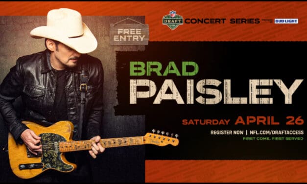 Country Star Brad Paisley to Headline 2025 NFL Draft Concert in Green Bay