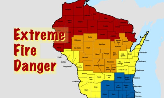 Extreme Fire Danger in 21 Wisconsin Counties