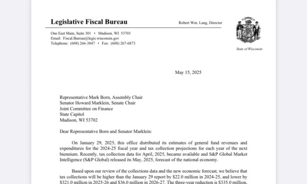 More Bad News: Wisconsin Projects $331m Budget Problem as Revenue Projections Decline