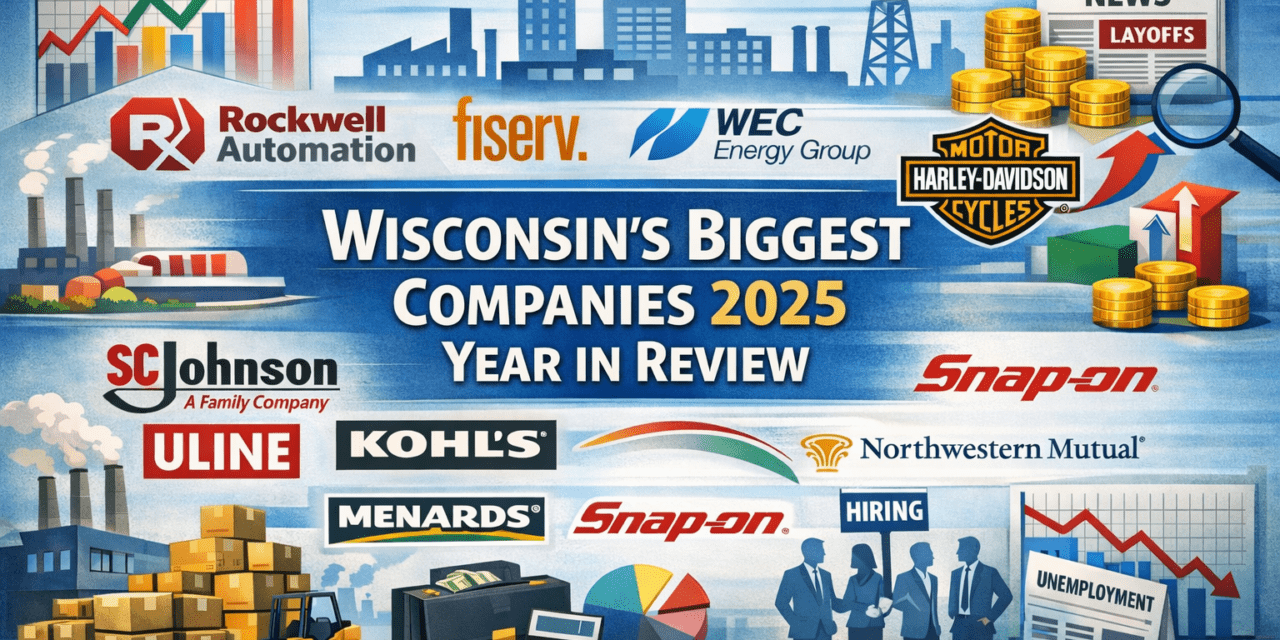 Wisconsin biggest companies in 2025: Jobs, stock prices, and corporate turning points