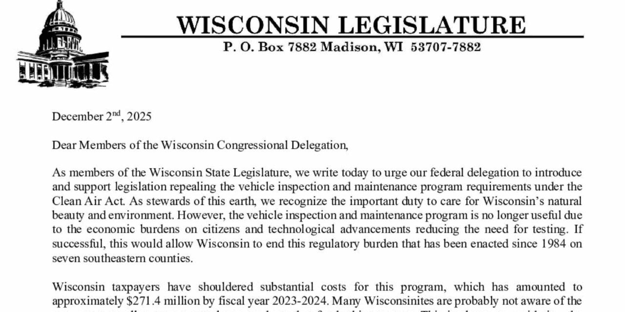 Rep. Donovan Leads Group Urging End to Emission Testing Mandate