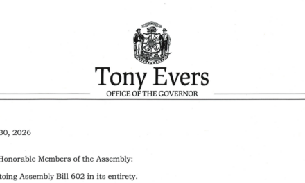 Evers Vetoes Legislation That Would Have Helped Wisconsin Families