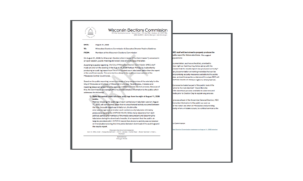 Now State Elections Regulators Consider Pressuring Milwaukee Over Withheld Election Records
