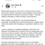 Wisconsin governor candidate Tom Tiffany survives emergency plane landing, swims to safety