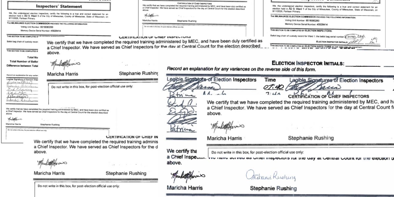 Did Milwaukee Chief Election Inspectors Actually Review Election Night Activity at Central Count?